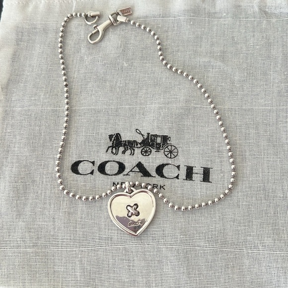Coach Silver Heart Necklace - Picture 4 of 4